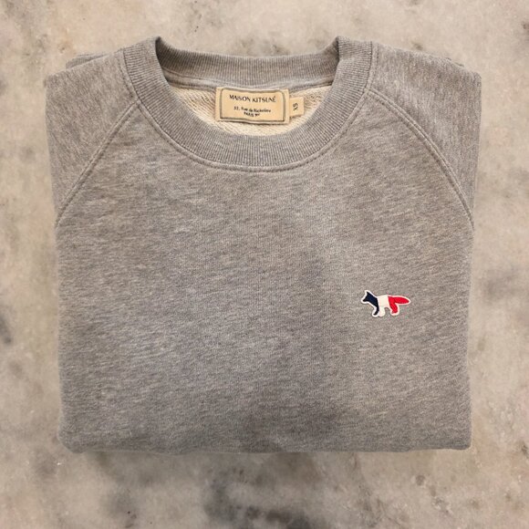 New Maison Kitsuné Sweatshirt in Gray - Picture 3 of 4